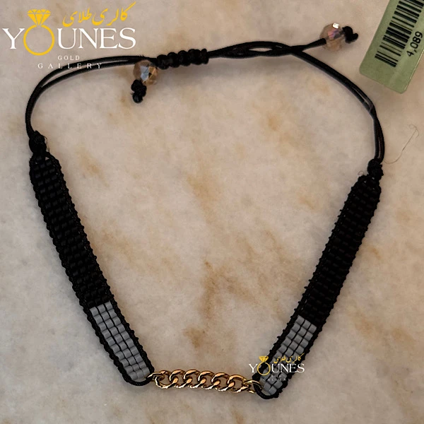 دستبند کارتیر طلا میوکی طوسی مشکی